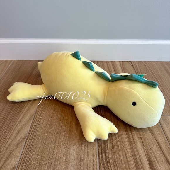 Yellow Dinosaur Weighted Plush Throw Pillow - Pillowfort - Picture 10 of 12